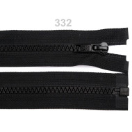 Fermoar plastic detașabil, negru, lungime 110 cm ST590413