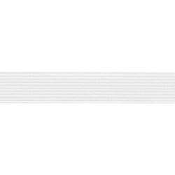 Banda elastic, intindere usoara, alb, 15 mm, 10 m